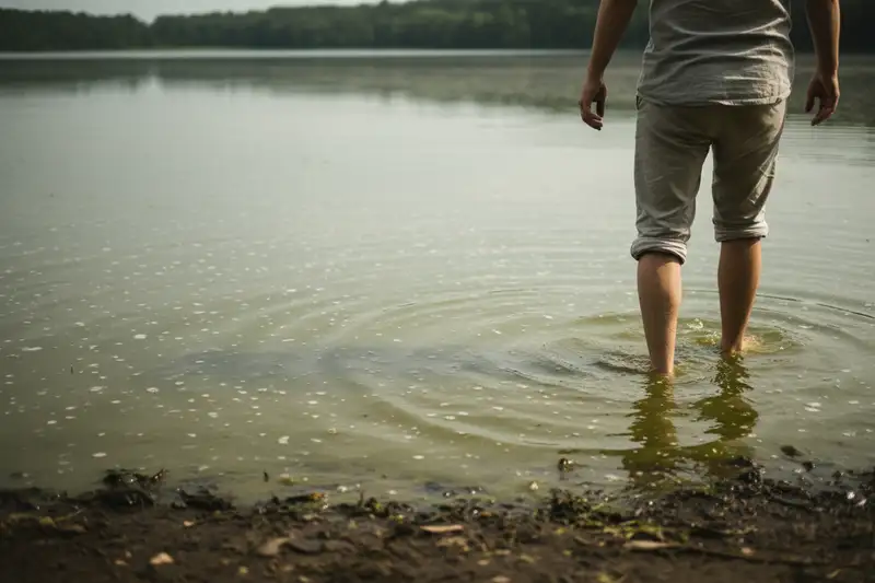 Behörden warnen ab einer Sichttiefe unter einem Meter, weil dann die Konzentration der Cyanobakterien im Wasser stark erhöht sein kann.