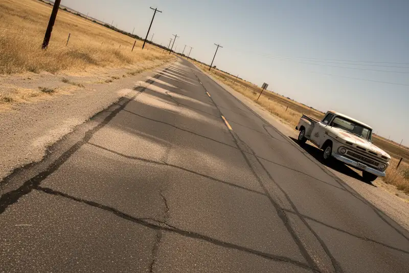 Die Luft über aufgeheiztem Asphalt flimmert sichtbar, weil Temperaturunterschiede den Brechungsindex verändern. Genau dieser Effekt lässt auch Sterne funkeln.