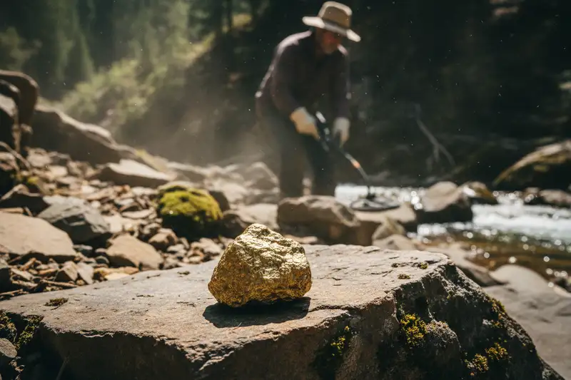 Gold hat eine Dichte von 19,3 g/cm³ und eine Mohs-Härte von 2,5, Pyrit bringt es nur auf 5 g/cm³ bei einer Härte von 6 bis 6,5