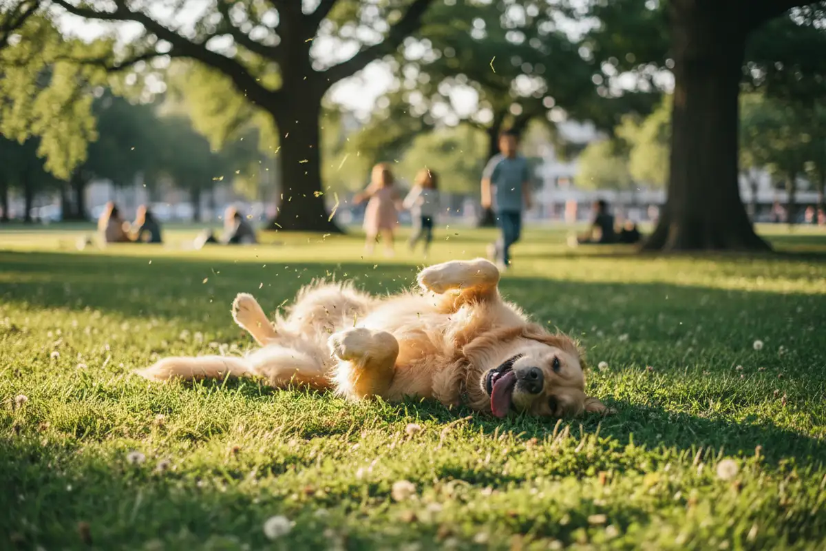 Warum wälzen sich Hunde in Aas?