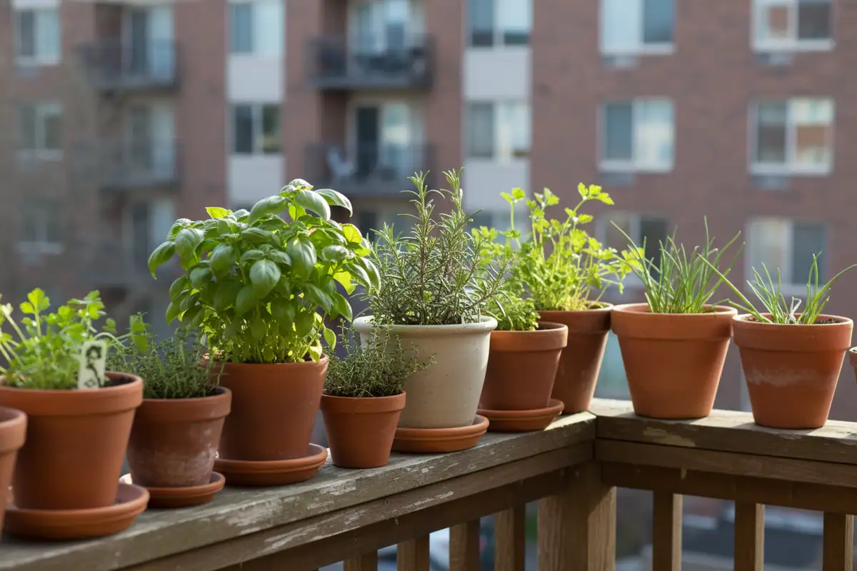 Welche Kräuter wachsen auf dem Balkon?