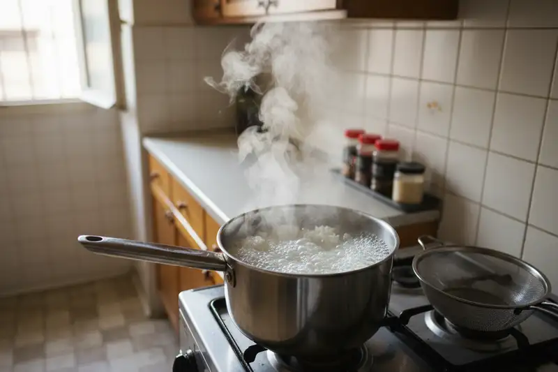 Die Sheffield-Kochmethode reduziert Arsen in weißem Reis um bis zu 73 Prozent durch fünfminütiges Vorkochen und Abgießen
