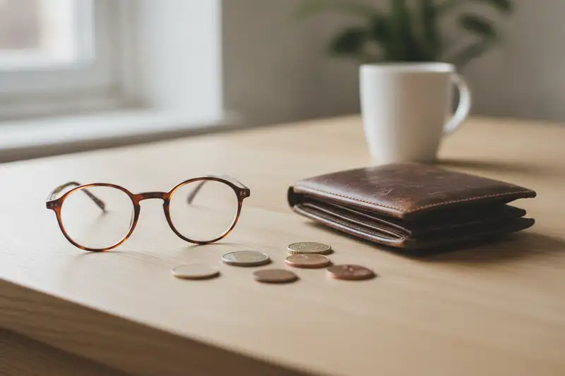 Bei etwa minus 1 bis minus 5 Dioptrien zahlst du als Erwachsener die komplette Brille selbst, Gläser und Fassung.