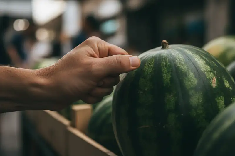 Eine reife Wassermelone besteht zu 85 bis 95 Prozent aus Wasser und klingt beim Klopfen dumpf und tief