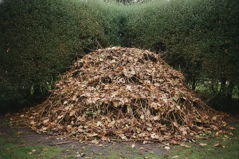 Ein Haufen aus Laub und Reisig in einer ruhigen Gartenecke ist das ideale Winterquartier und kostet nichts außer etwas weniger Aufräumen