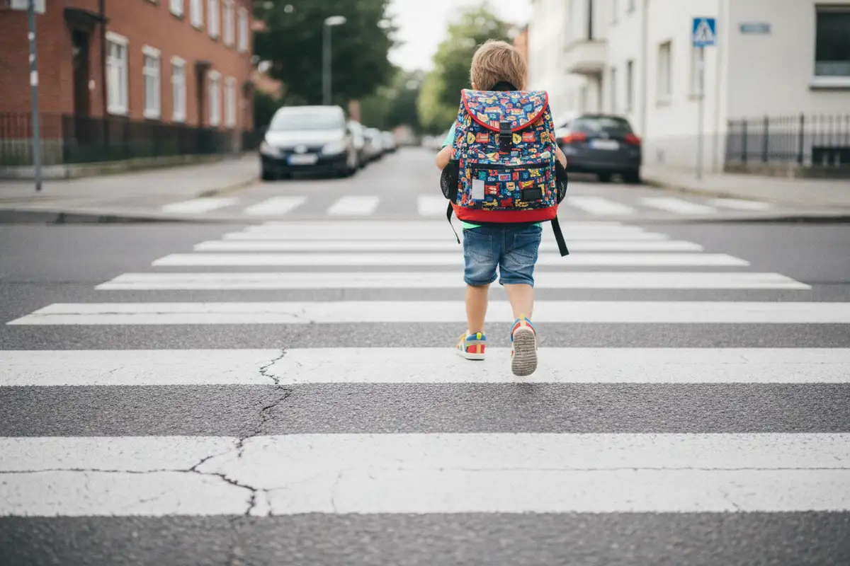 Wie mache ich den Schulweg für Erstklässler sicher?