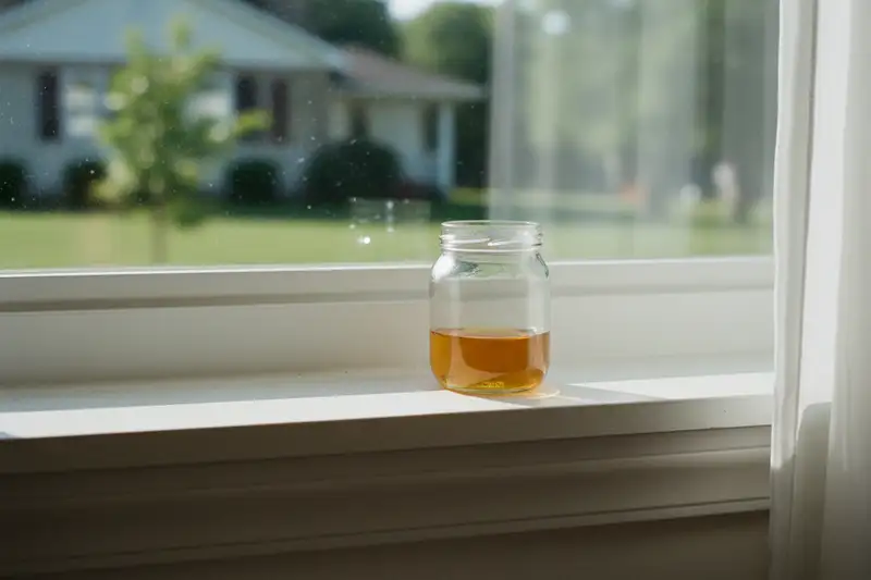 Die Essig-Spülmittel-Falle ist das wirksamste Hausmittel: Zwei Zentimeter Apfelessig und zwei Tropfen Spülmittel reichen aus