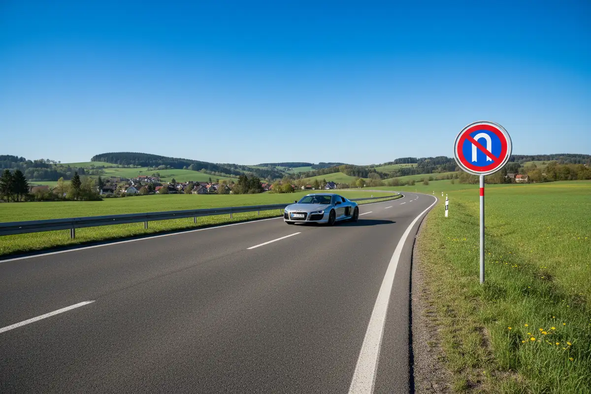 Wo ist das Wenden verboten? Orte, Regeln und Bußgelder im Überblick