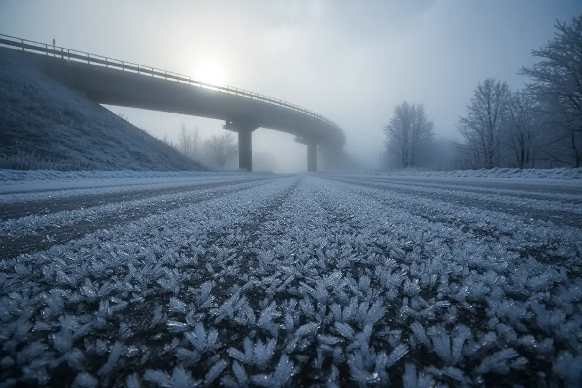 Wo müssen Sie besonders mit Fahrbahnvereisung rechnen?