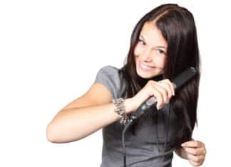 Frau mit langen Haaren