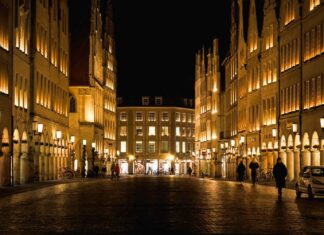 Münster Pronzipalmarkt nachts